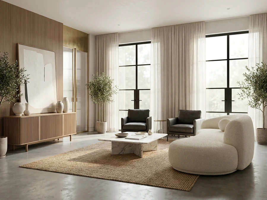 samsa-ai-3d-visualization-modern-contemporary-lounge-slatted-sideboard-marble-table